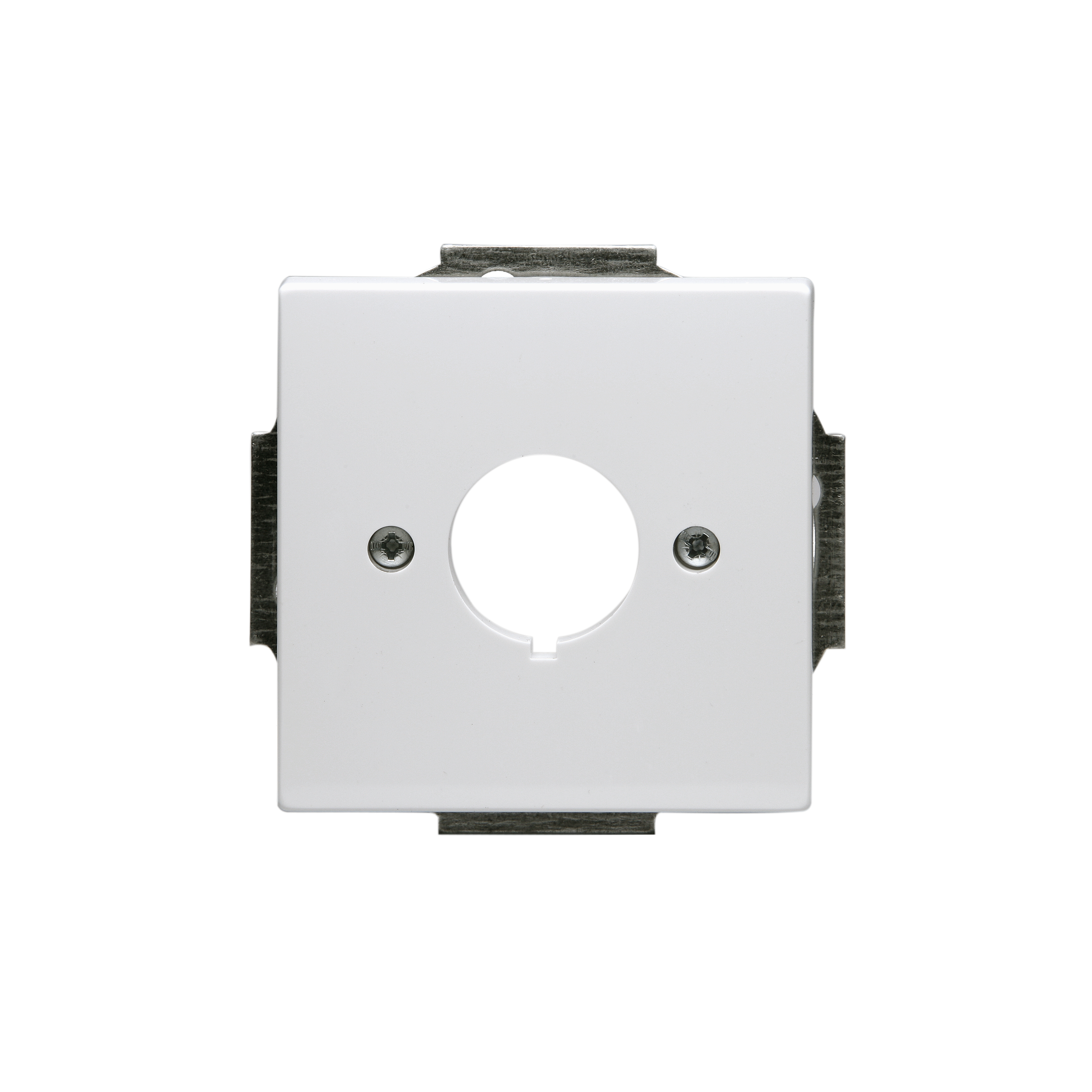 abb Tele outlet impressivo hole 22,5mm, white