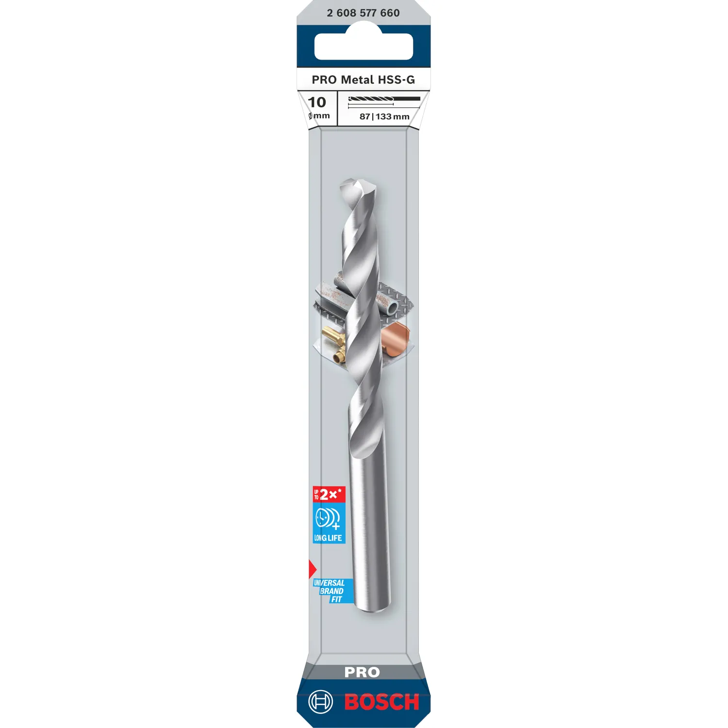 bosch Urbis metālam pro hss-g 10,0mm