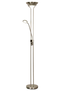 aneta lighting Nice gulvuplight stål 20w+5w led chip 3000k