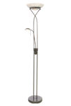 Cannes gulvuplight svart/krom 20w+5w LED chip 3000k