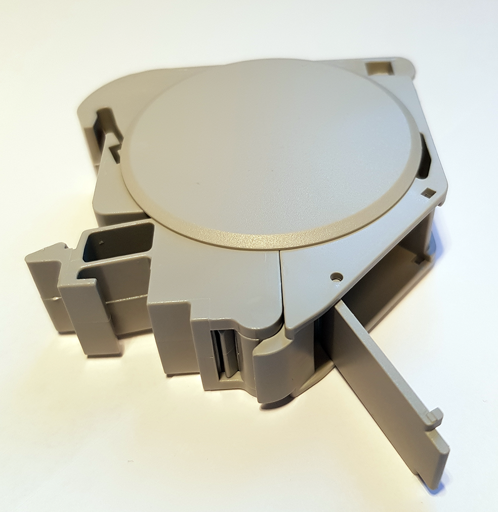 DIN-SKINNE UTTAK  FOR 1X QUICKCOMPACT, KUN PLASTEN