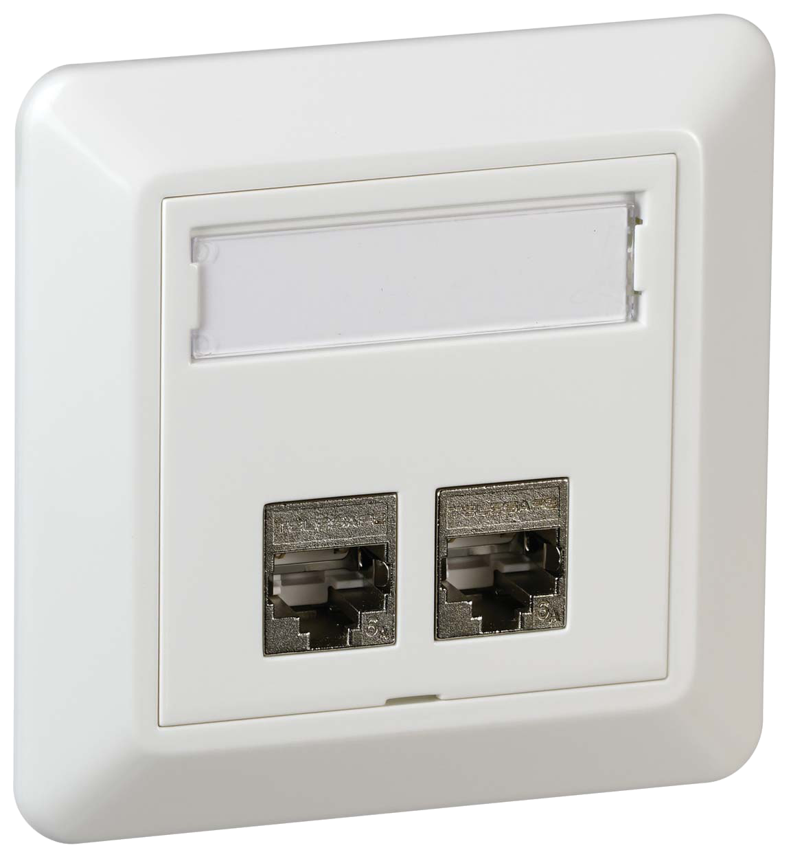 Veggkontakt 2xKat.6A STP RS Keystone QuickCompact