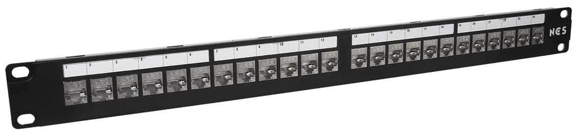 PATCHPANEL 19" 24XKAT.6A STP SORT QUICKCOMP.