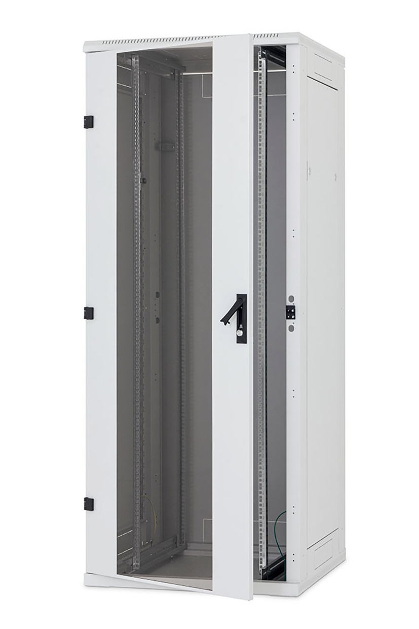 GULVRACK 42U 80X60 M/GLASSDØR