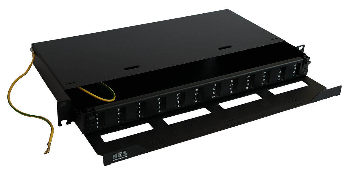 Fiberskuff 12xLC-Q Sort 1U