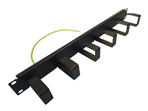lanse Føringspanel 19" 1u horisontal sort