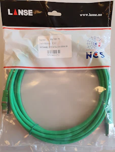 lanse Patchkabel s/ftp kat.6a lsoh grønn 1,0m