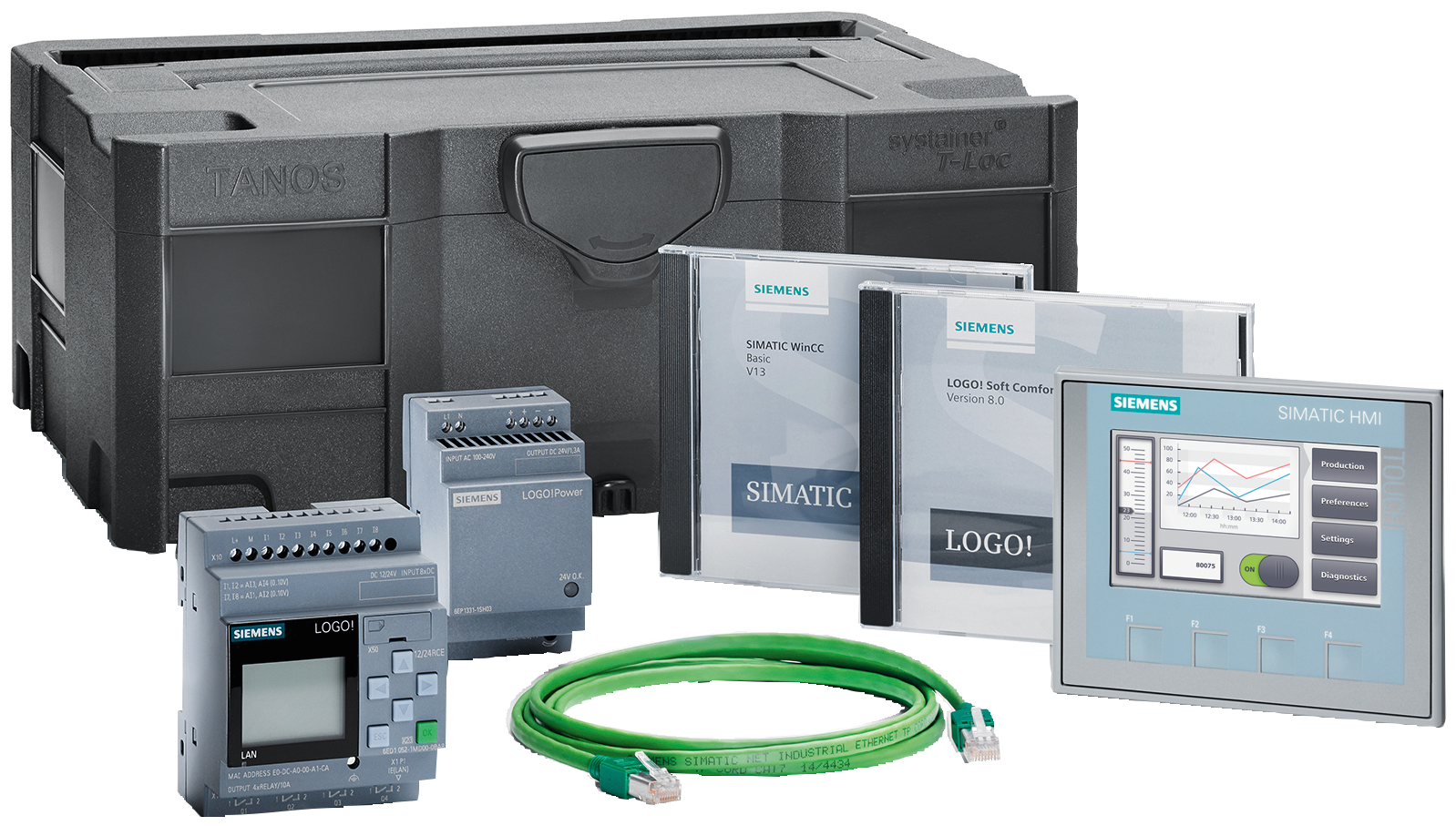 siemens Logik modul logo starter kit 12/24rce+ktp400 0b