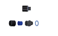 PROTECTIVE HOSE CONN. PLASTIC FPAU21-M25B BLACK