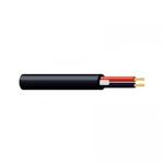 HØYTTALERKABEL 2X2,5MM2 HALOGENFRI SORT 500MT