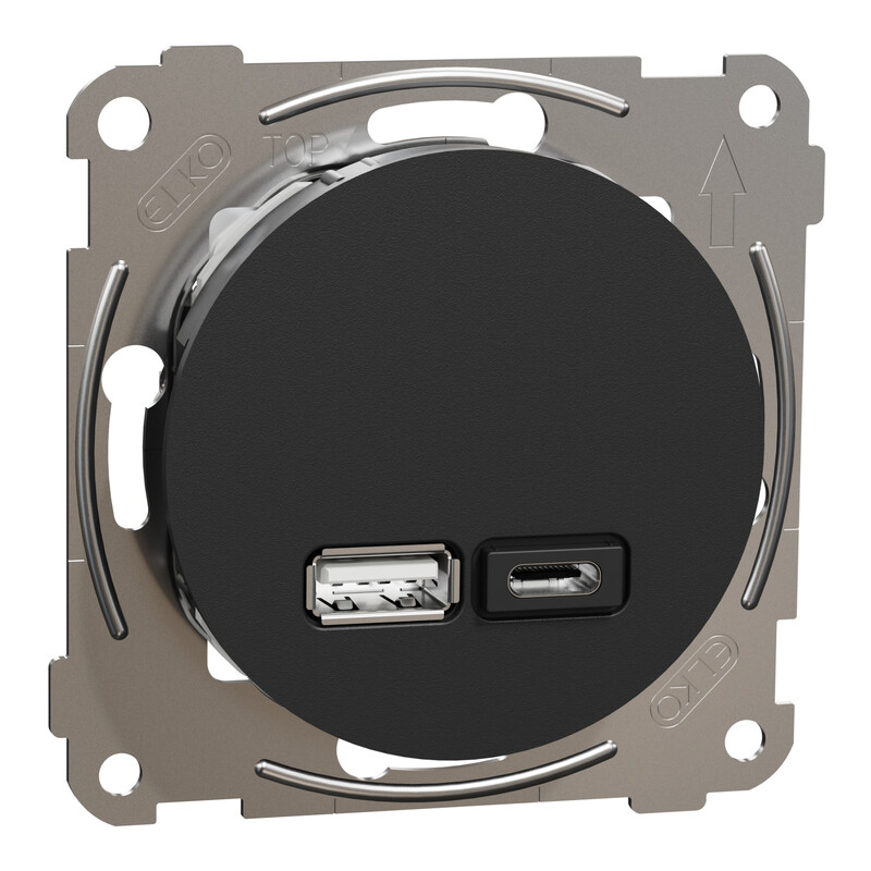 ELKO One USB Pd A+C Lader Sort
