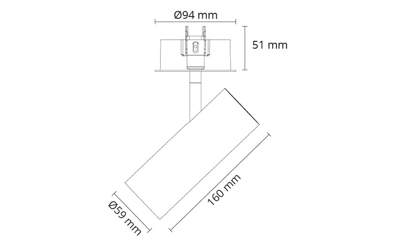 sg armaturen Kohdevalaisin tube mini r 3000k 40deg va