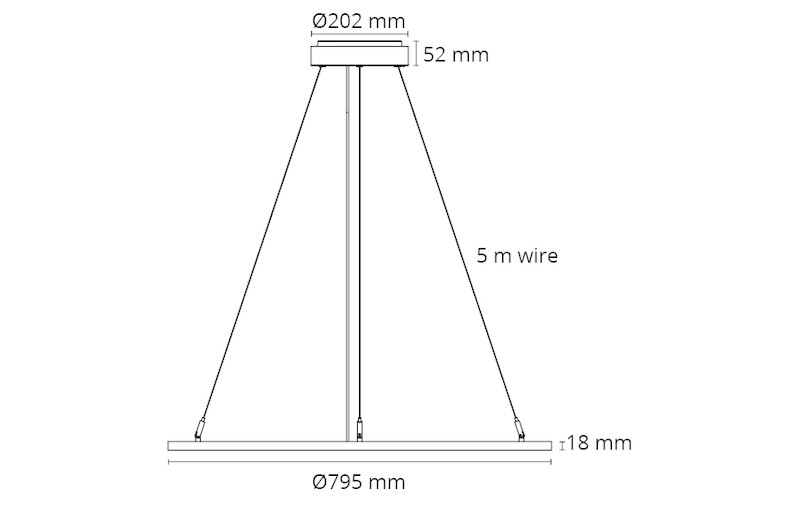 sg armaturen Ripustusvalaisin sense 800 4000k dali mu