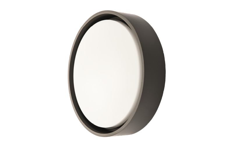 OUTDOOR WALL/CEILING LUMINAIRE FRAME ROUND MAXI 23W 3K HK GR