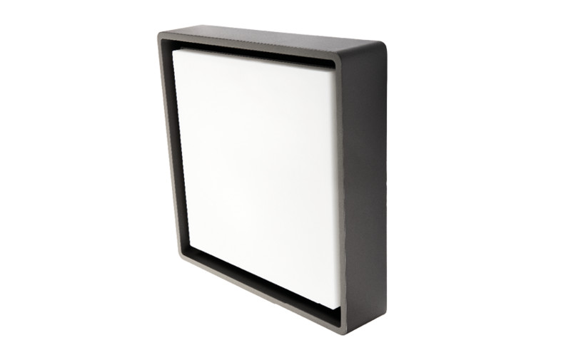 OUTDOOR WALL/CEILING LUMINAIRE FRAME SQUARE MAXI 21W 3K HK GR