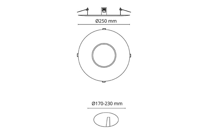 sg armaturen Mechanical accessories rehab ring 250mm bl