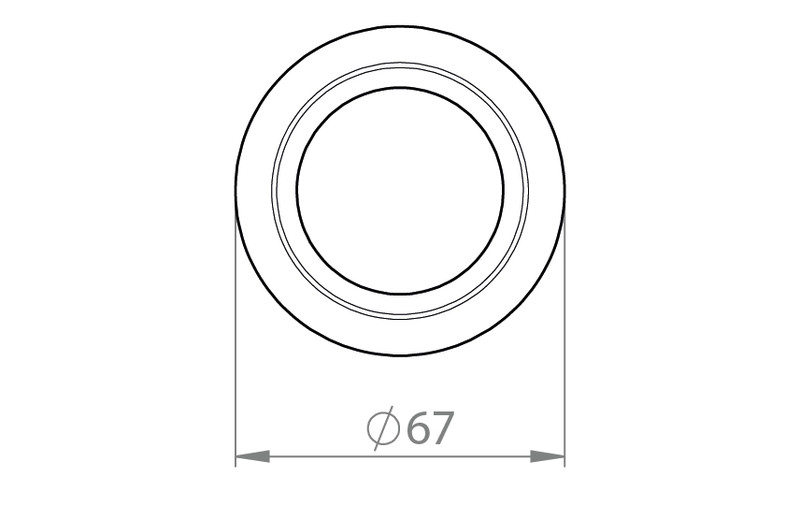 sg armaturen Mekaaninen lisätarvike nano tilt sovitekehys 67mm va