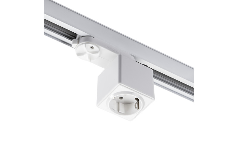 KONTAKTSKENA TILLBEHÖR SHOPLINE UTTAG ADAPTER VIT
