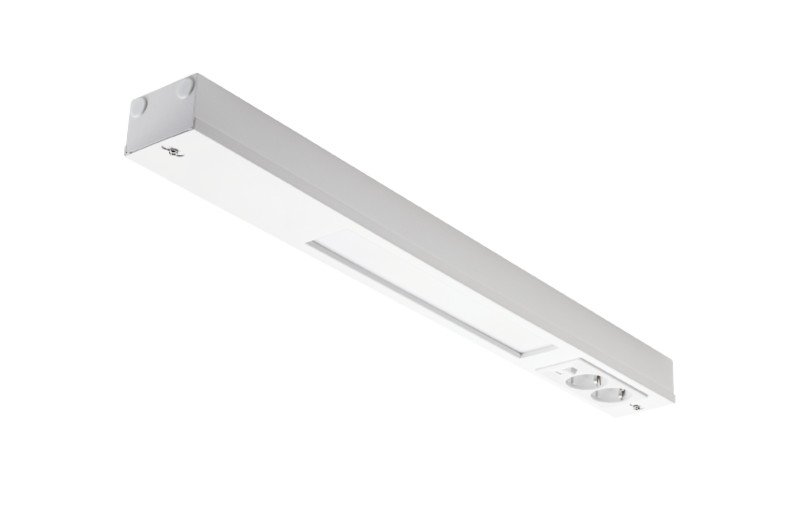 SURFACE MOUNTED LUMINAIRE NAMSEN 600 3K 2xOUTLET DA WH