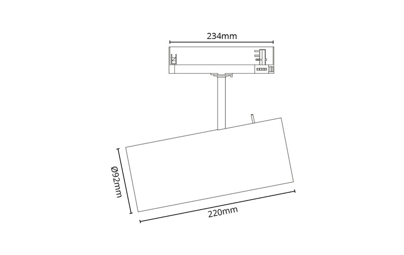 sg armaturen Kohdevalaisin tube pro 3-vaihe 3000k mu
