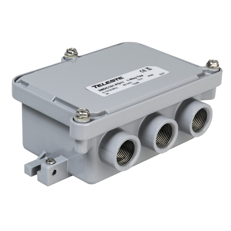 teleste One way tap, 10 db, 5-1000 mhz tap, 10a, pg11 connectors