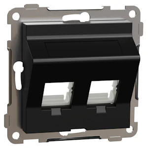 schneider electric Tele outlet elko rs16 centre plate 2x keystone angle