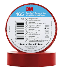 3m Elektrotape 165 15mmx10m rød