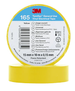 3m Elektrotape 165 15mmx10m gul