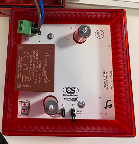 clifford & snell Vilkkuvalo flashalarm 230 vac fd40/ml/r/25 punainen