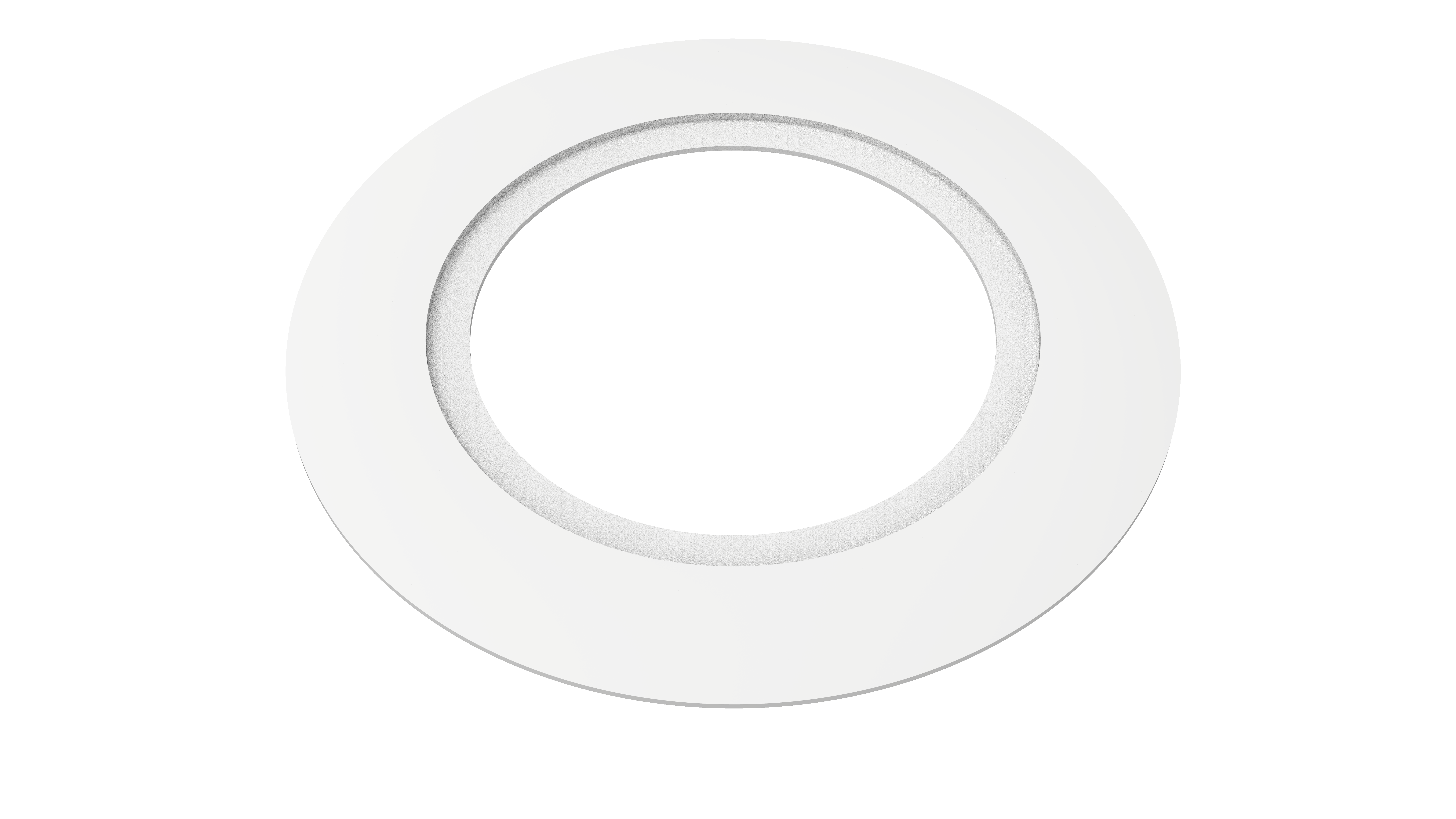 Downlight Ø90 Rehab frame, hvit