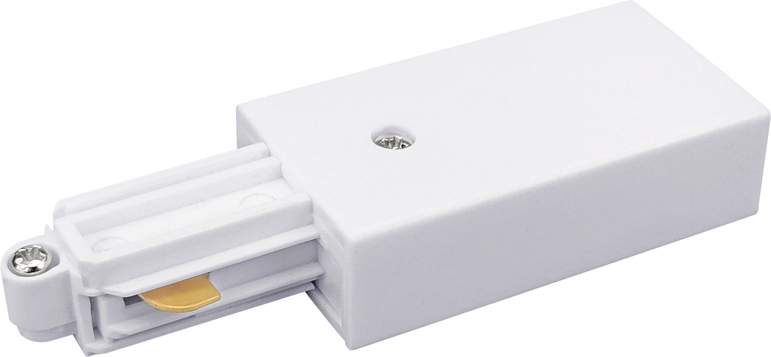 Trackline Skinnetilkobling Connect Power Supply R, Hvit