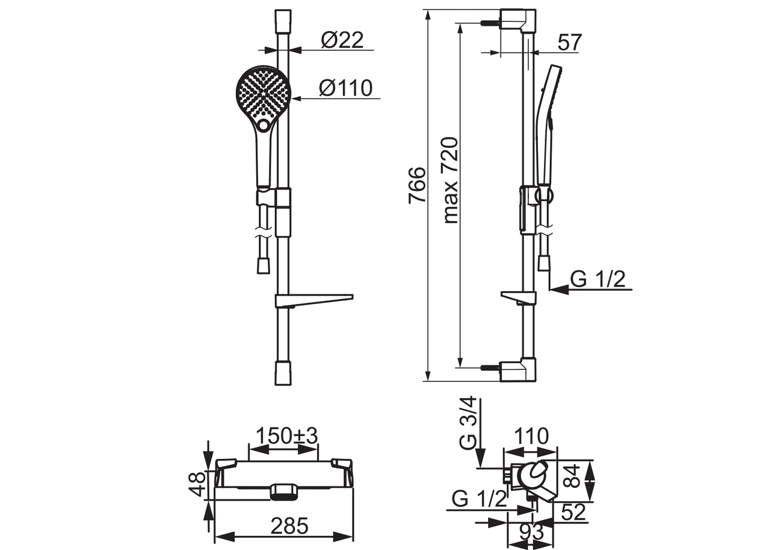 oras Bath and shower mixer oras 7149 optima