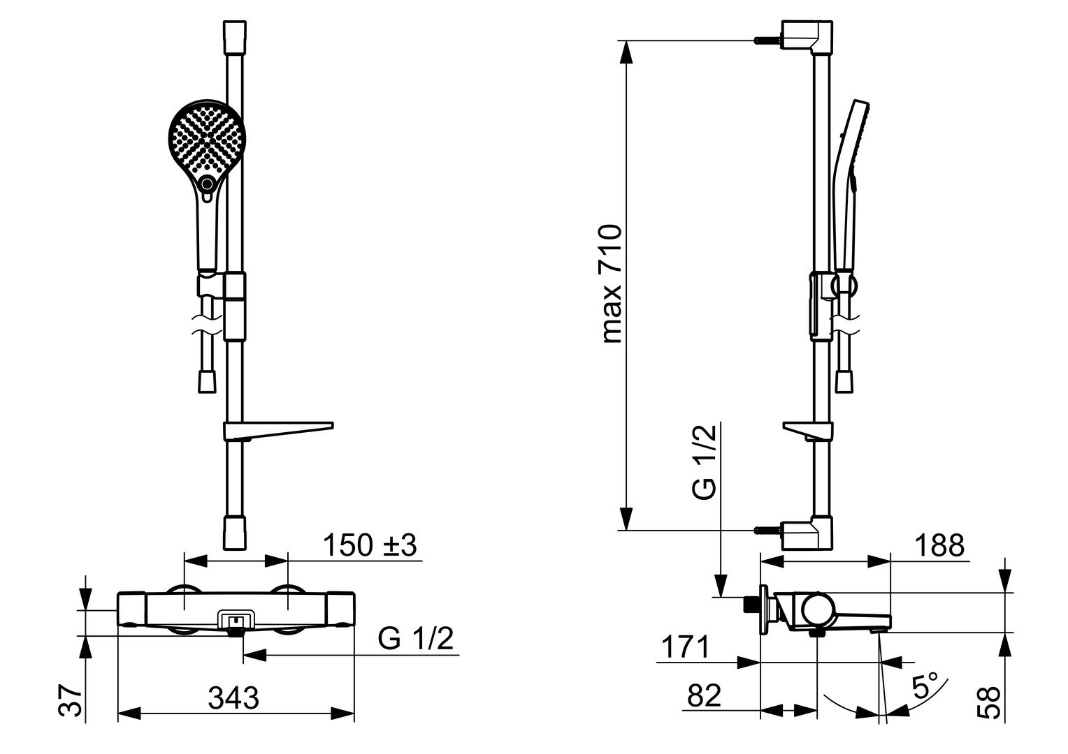oras Badblandare m duschset oras 7149n-33 optima style