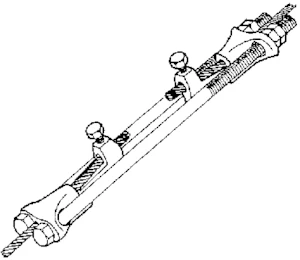 ivar petterssons järnmanufakt Skarvskruv 68-89 kvmm rakkilad m20x550
