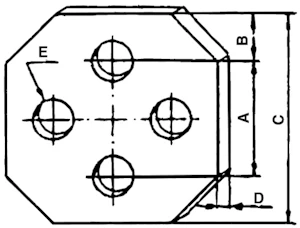 ivar petterssons järnmanufakt Tvärstycke stl 50 lb4409311 för stagskruv m16