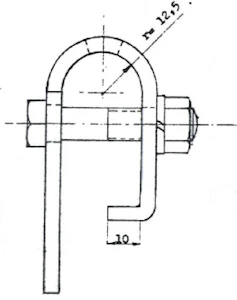 ivar petterssons järnmanufakt Skyltklämma 525991-a esk ut01125