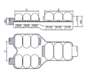 RAK ANSL. LTR 2X593/42 2 X LINA/TAPP 245KV