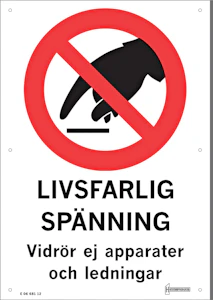 hammarprodukter Varningsanslag nr 4 .