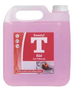 kemetyl Bränslesprit t-röd 4l kemetyl
