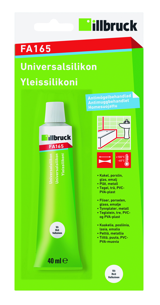 UNIVERSALSILIKON FA165 VIT 40ML