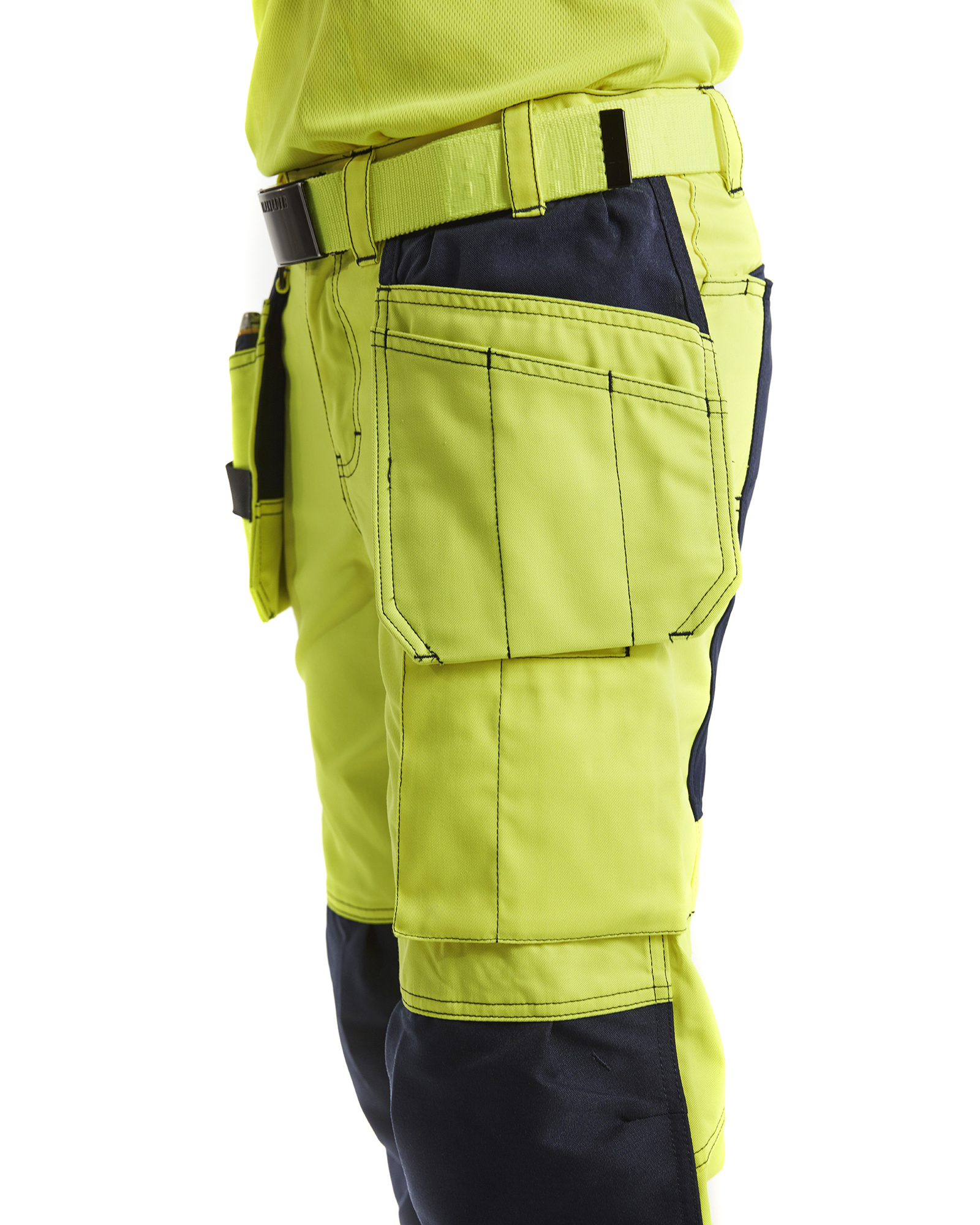 blåkläder Varselbyxa blåkäder storlek c48 gul/blå