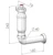 faluplast Water trap faluplast 40mm with wall pipe pp/tpe