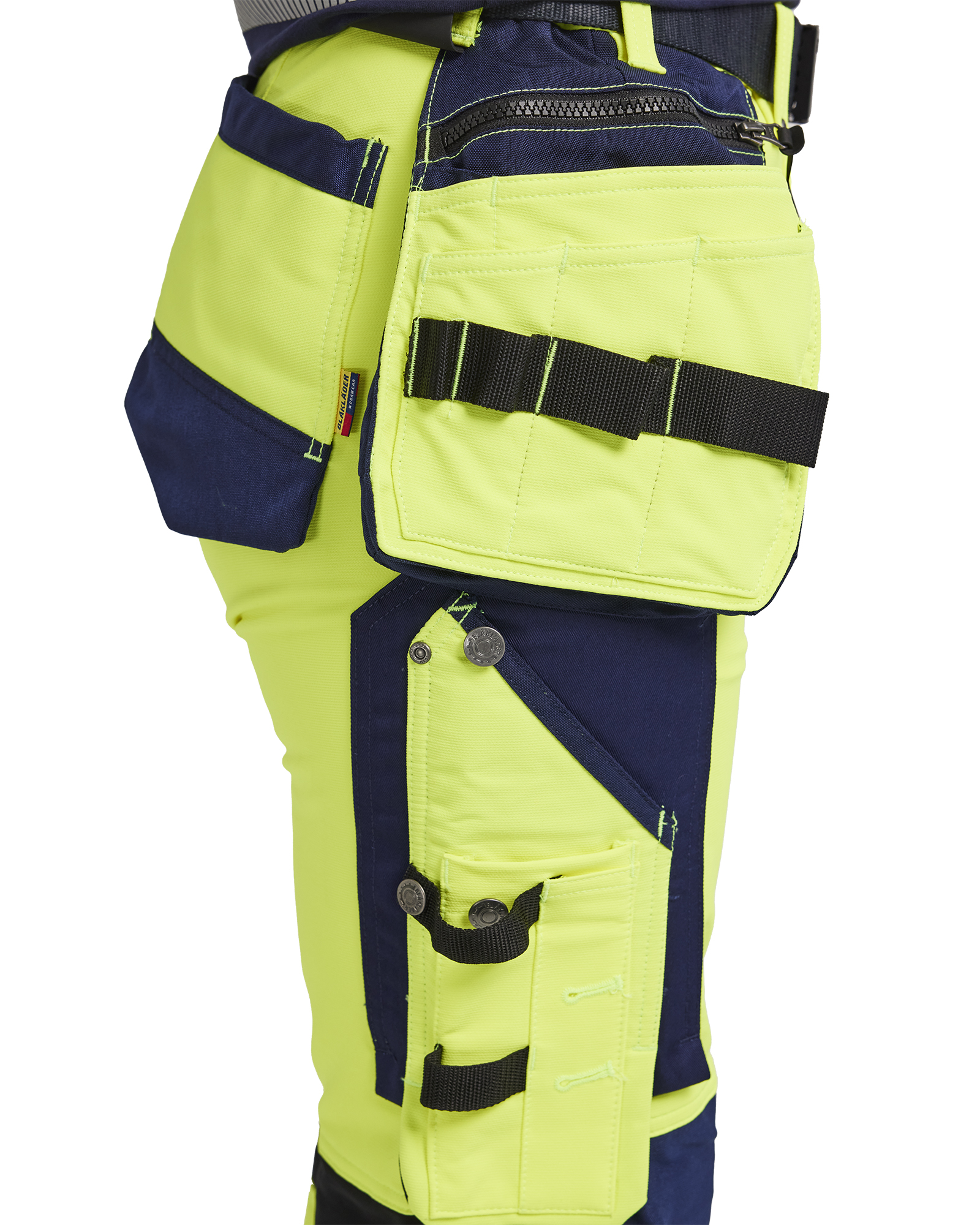 blåkläder Trousers blåkläder size c36 yellow/navy blue