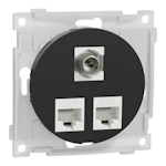 TELE OUTLET ELKO ONE MOD.OUTLET 2XUTP C6 1X F/IEC