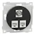 schneider electric Tele outlet elko one mod. outlet 2xutp c6 1x f/f