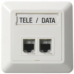 schneider electric Data outlet rs16 2xrj45 utp c6 slim i wh