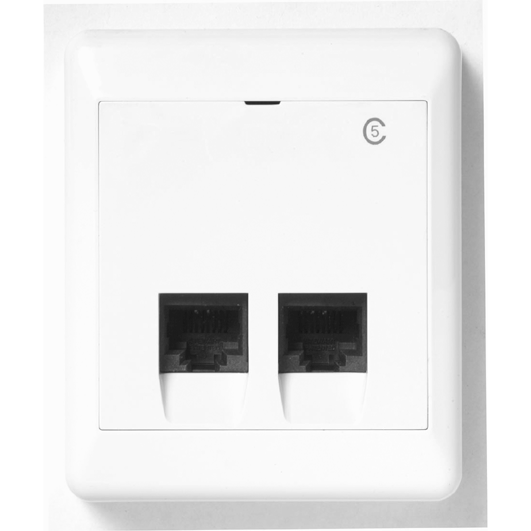 schneider electric Cat5e pistorasia 6553 2 x rj-45 utp pinta-asen.