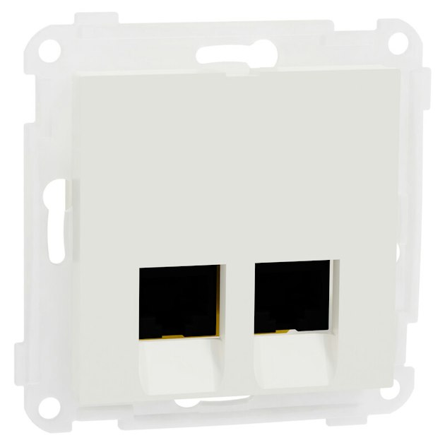 ELKO TELE OUTLET ELKO RS16 MOD OUTLET 2X8 C6 UTP LSA FLAT | 25 Socket ...