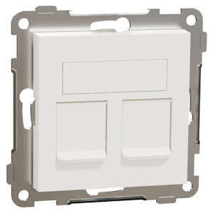 schneider electric Modulæruttak elko, 2xkeystone kat 6 utp, rett, innfelt, ph