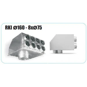 termitech Oro paskirstymo dėžė izol. rki 160-8x75 vertikalus paj